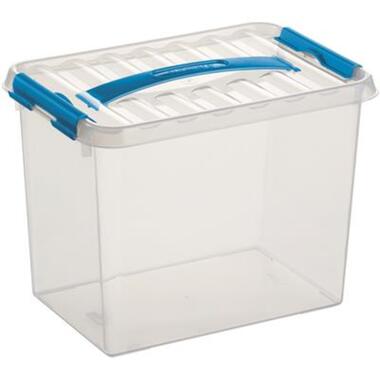 Q-line opbergbox 9L transparant blauw product