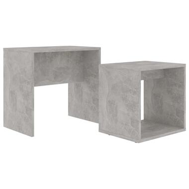 vidaXL Ensemble de table basse Gris béton 48x30x45 cm Bois ingénierie product