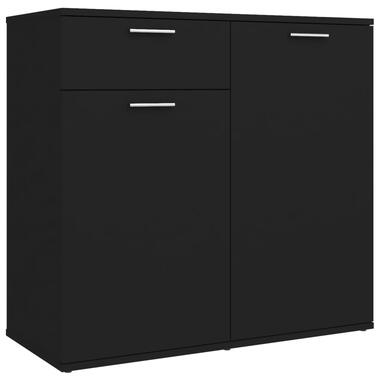 vidaXL Buffet noir 80x36x75 cm bois d'ingénierie product