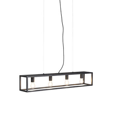 QAZQA lampe à suspension industrielle noire - cage 4 product