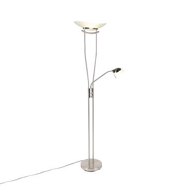 QAZQA lampadaire moderne en acier avec led et dimmer - lexus product