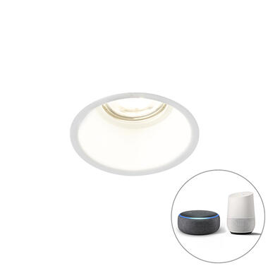 QAZQA Spot encastrable intelligent blanc avec WiFi GU10 - product