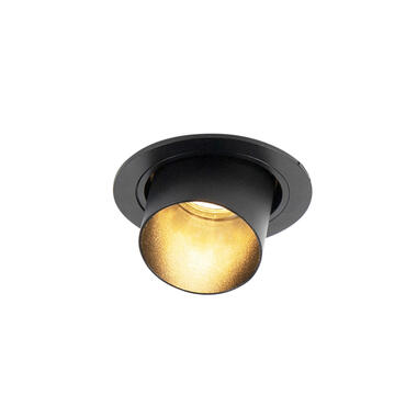 QAZQA downlight encastré rond moderne inclinable noir - installa product