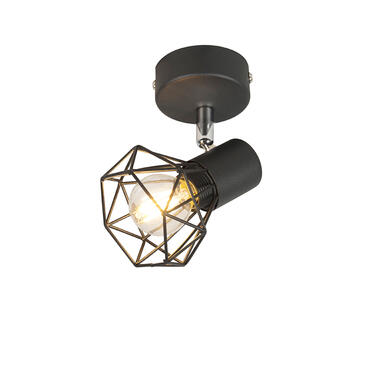 Qazqa spot art déco noir orientable et inclinable - mosh product