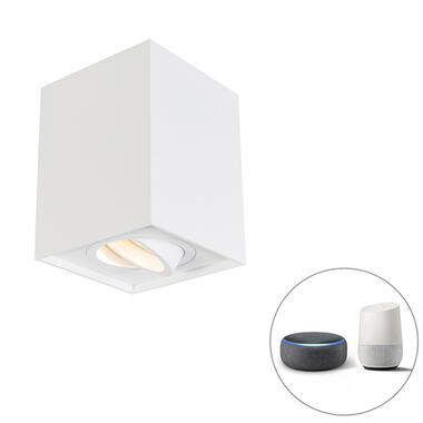 Qazqa spot encastré intelligent blanc avec wifi gu10 orientable - quadro 1 up product