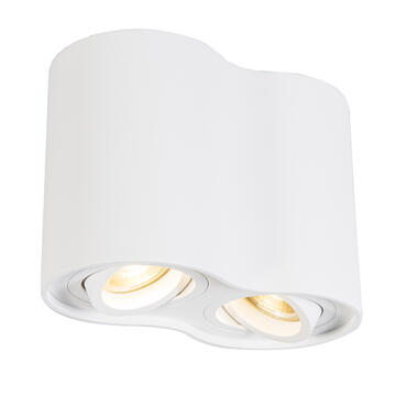 Qazqa spot moderne blanc inclinable - rondoo duo product