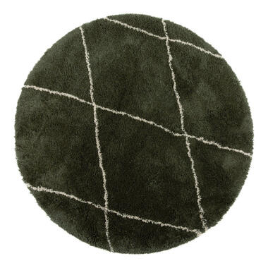 Interieur05 Interior05 tapis berbère rond Nea vert/crème - 200 x 200 cm product