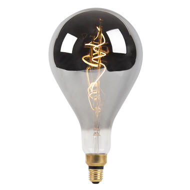 LUEDD E27 dimbare LED spiraal filament lamp A165 smoke 250 lm 2100K product