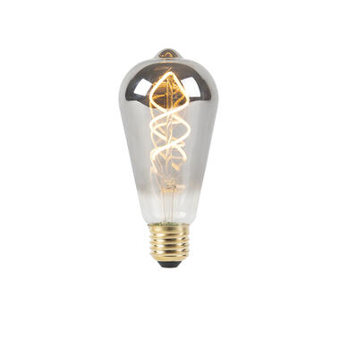 LUEDD E27 dimbare LED gedraaid filament lamp smoke 100 lm 2100K product