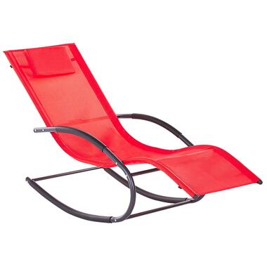 CARANO II - Strandstoel - Rood - Staal product