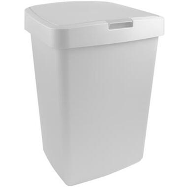 Delta poubelle couvercle plat 50L blanc product