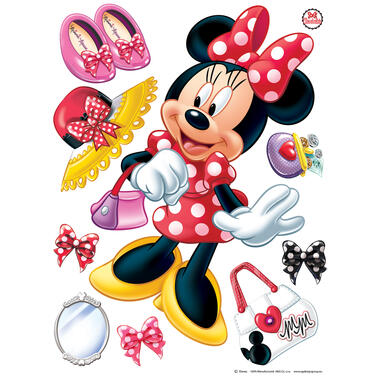 Fournisseur spécialiste déco linge de maison depuis 40 ans Stickers Enfant  Disney Minnie Aime le Shopping