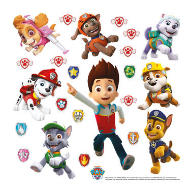 Sanders & Sanders muursticker - PAW patrol - geel, blauw en rood - 30 x 30 cm product