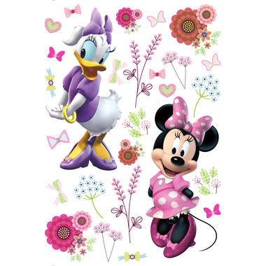Disney sticker mural - Minnie Mouse & Daisy Duck - rose, violet et blanc product