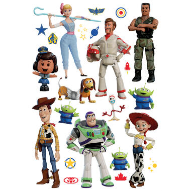 Disney muursticker - Toy Story - wit, groen en blauw - 42,5 x 65 cm product