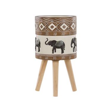 Cache-pot motif éléphant avec pieds en bois ⌀ 25 cm ACHILIO product