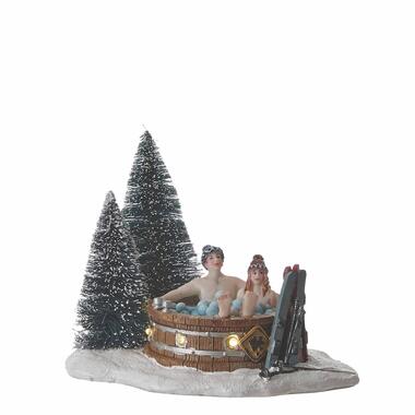 LuVille Village de Noël Miniature Jacuzzi dans les bois - L13 x H11 cm product