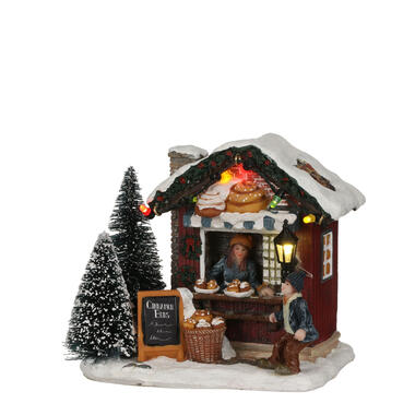 LuVille Kerstdorp Miniatuur Cinnamon Buns - L12 x B8,5 x H10,5 cm product