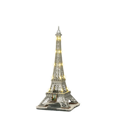 LuVille Kerstdorp Miniatuur Eiffeltoren - L15,5 x B14 x H32 cm product