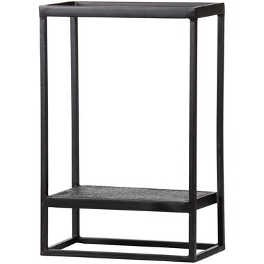 WOOOD Febe Wandrek Verticaal - Metaal - Zwart - 60x40x20 product