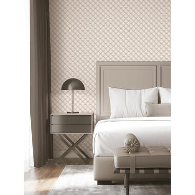 Dutch Wallcoverings - Fabric Touch geometric cream - 0,53x10,05m product