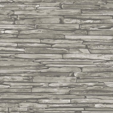 Dutch Wallcoverings - Trilogy Stacked slate taupe - 0,53x10,05m product