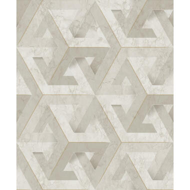 Dutch Wallcoverings - Onyx dessin lichtbeige - 0,53x10,05m product