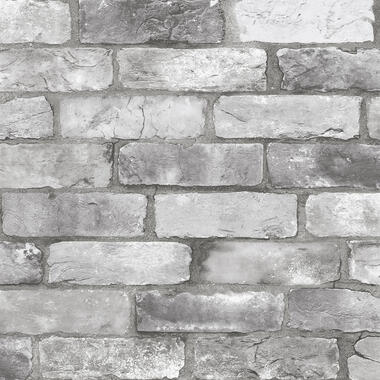 Dutch Wallcoverings - Trilogy Reclaimed bricks grey - 0,53x10,05m product