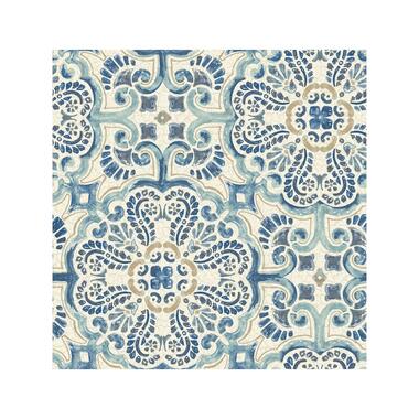 Dutch Wallcoverings - Trilogy Florentine tile blue - 0,53x10,05m product