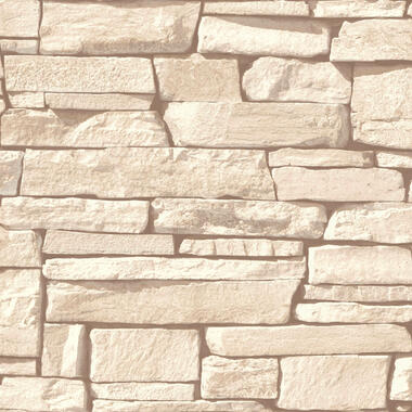 Dutch Wallcoverings - Nomad Dax steen beige - 0,53x10,05m product