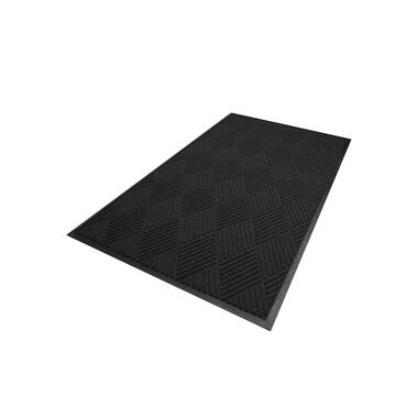 Waterhog Diamond droogloopmat / schoonloopmat 90x150 cm - Rubber border - Antra product