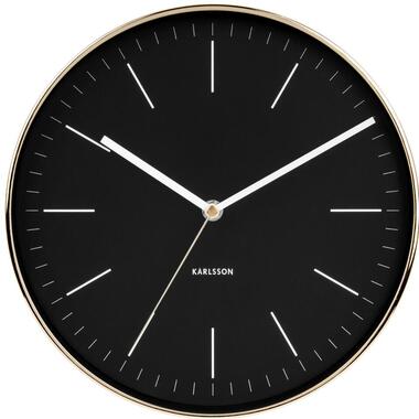 Horloge murale Minimal - Noir/Or - Ø27,5cm product