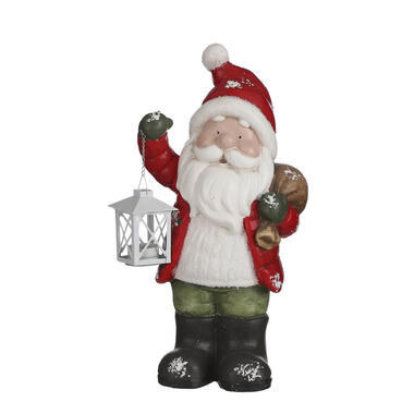 House of Seasons Figurine de père Noël avec lanterne - Rouge product