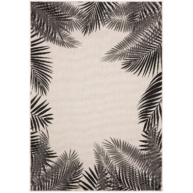 Eva Interior Buitenkleed Zwart Leaf 160 x 230 cm product