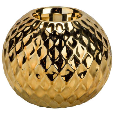 Bellatio decorations Waxinelichthouder - goudkleurig - 9 cm product