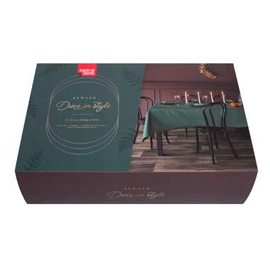 Giftbox-Tafellinnen-Dine in style-extra lang tafellaken-Donkergroen product