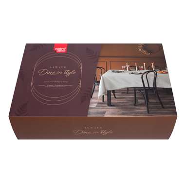 Giftbox-Tafellinnen-Dine in style-extra lang tafellaken-lichtgrijs product