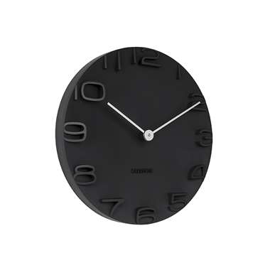 Wall clock On The Edge black w. chrome hands product