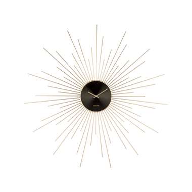 Wall clock Extreme Peony steel gold product