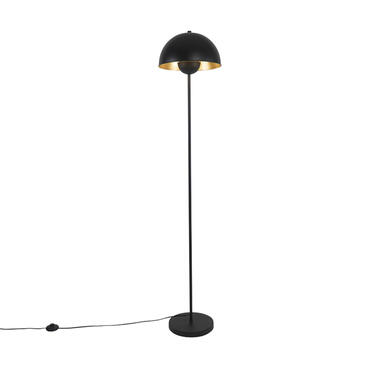 QAZQA lampadaire industriel noir avec or 160 cm - magnax product