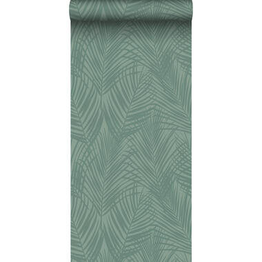 ESTAhome behangpapier - palmbladeren - vergrijsd zeegroen - 0,53 x 10,05 m product