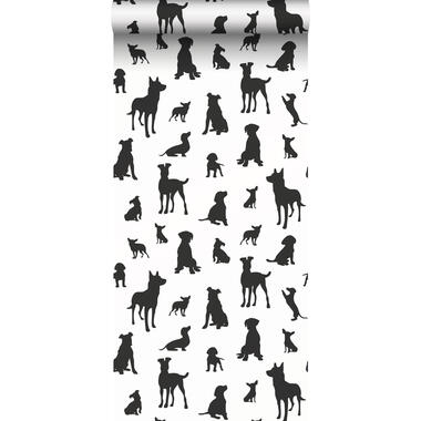 ESTAhome papier peint - chiens - noir et blanc - 50 x 900 cm - 139332 product