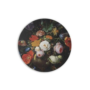 Art for the Home - Canvas Rond - Rijksmuseum Bloemen - 70cm in product