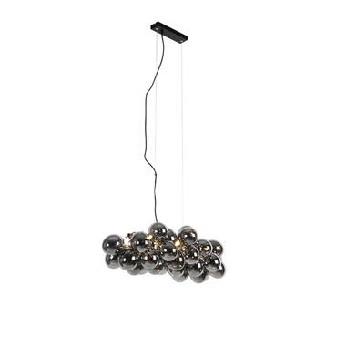 Qazqa hanglampen uvas zwart g9 product