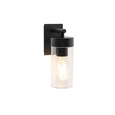 QAZQA wandlamp buiten Rullo zwart E27 product
