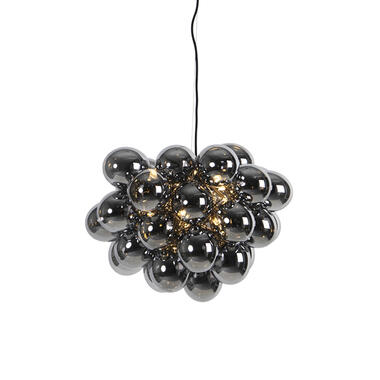 Qazqa hanglampen uvas zwart g9 product