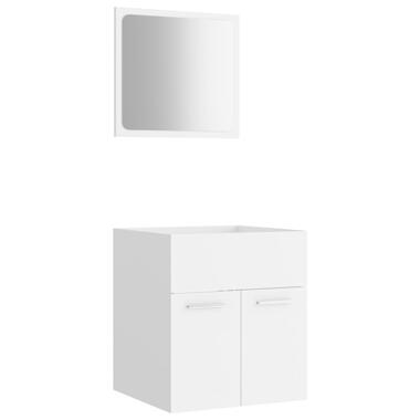 vidaXL Ensemble de meubles de salle de bain 2 pcs Blanc Aggloméré product