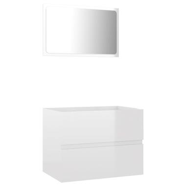 vidaXL Ensemble de meubles de bain 2 pcs Blanc brillant Aggloméré product