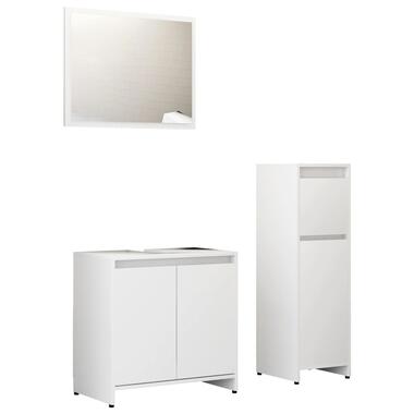 vidaXL Ensemble de meubles de salle de bain 3 pcs Blanc Aggloméré product