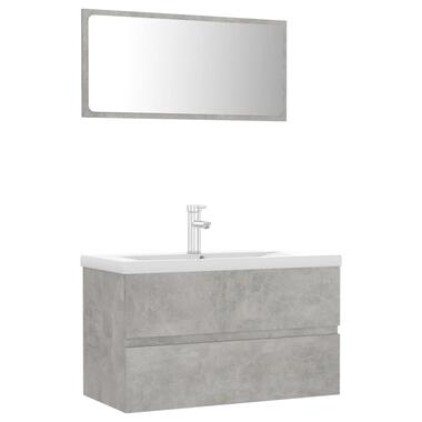 vidaXL Meubles de salle de bain gris béton bois d'ingénierie product